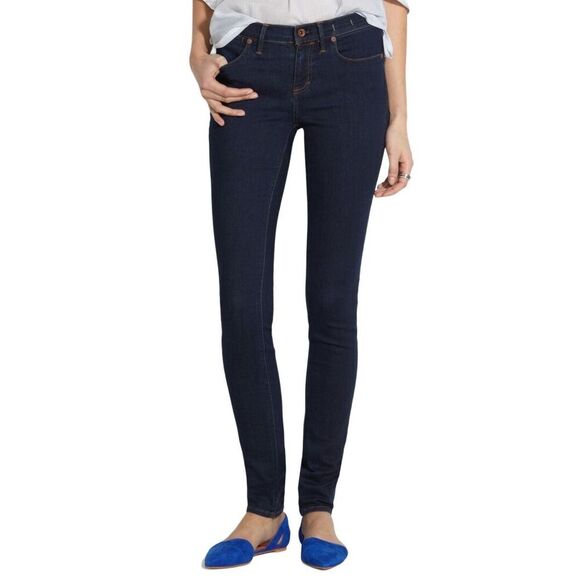 J3 Madewell Dark Wash Skinny Skinny Stretch Jeans Size 28 - Picture 1 of 8
